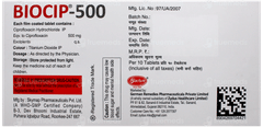 Biocip 500 Mg Tablet 10